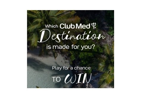Your Dream Getaway with Club Med Sweepstakes - Win a Dream Vacation to Club Med for Two