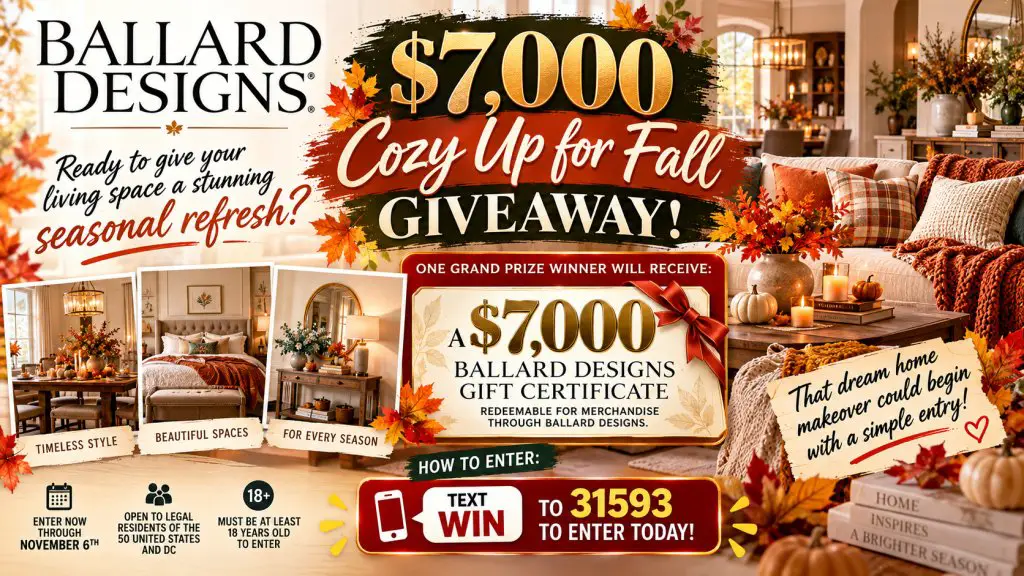 Your Dream Home Refresh Awaits – Ballard Designs Is Giving Away $7,000 In Décor