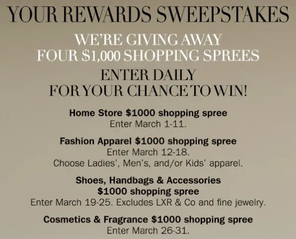 Your Rewards Sweepstakes