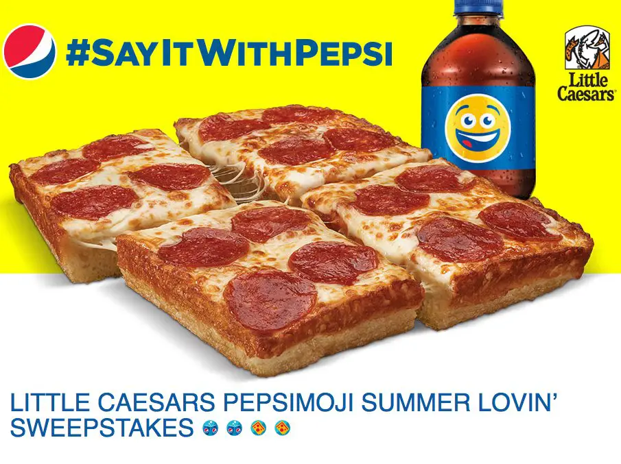 Yummy Little Caesars Pepsimoji Summer Lovin' Sweepstakes!