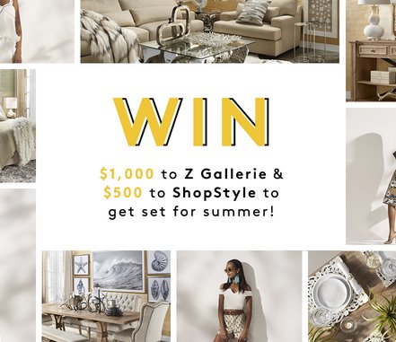 Z Gallerie Shopstyle Sweepstakes