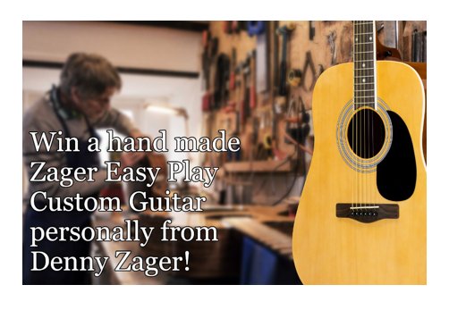 Zager Guitar Giveaway - Win A Zager Easy Play Custom Guitar + Accessories