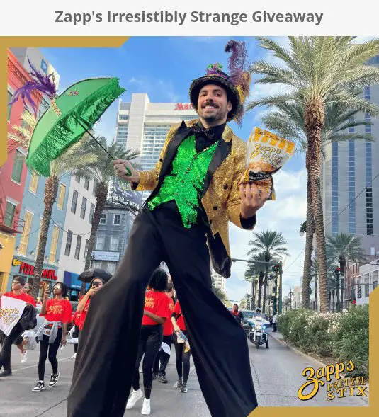 Zapp's Irresistibly Strange Giveaway - Win A Year's Supply Of Zapp's Products