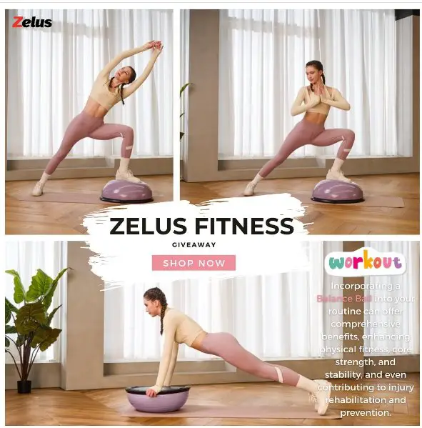 Zelus Fitness Giveaway – Enter For A Chance To Win A Balance Ball