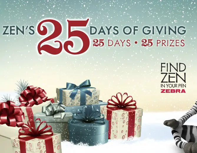 Zen’s 25 Days of Giving Sweepstakes