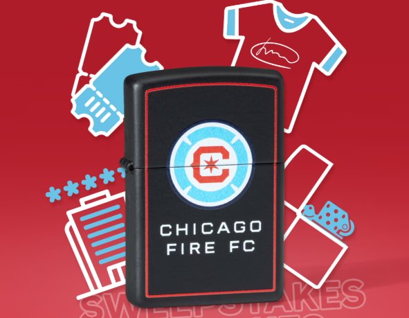 Zippo Chicago Fire FC Sweepstakes - Win 2 Tickets to the Chicago Fire FC vs. Toronto FC  Home Game & More