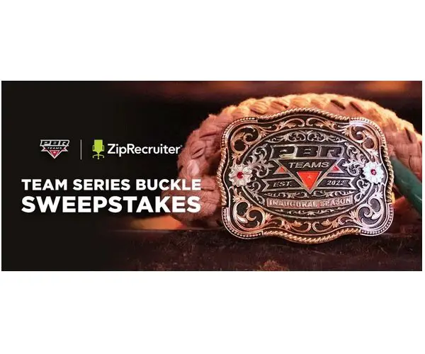 ZipRecruiter PBR Team Series Buckle Giveaway - Win a Custom Designed Belt Buckle (10 Winners)