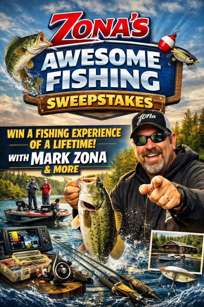 Zona's Awesome Fishing Sweepstakes – Win A Fishing Experience Of A Lifetime With Mark Zona & More
